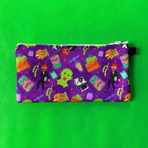 Goosebumps! Pencil Case - Canvas bag - RL Stine - 100% cotton - Halloween - 90s kid - Printed Canvas - Zipper Bag - lunch bag - HorrorLand