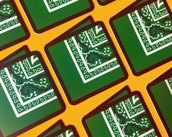 Flagging Hunter Green! - Kink Sticker - Fetish Pride - Gay Sticker - Flagging Sticker - Daddy - Pride Month - Trans - Hanky Code - Cruising