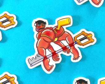 Dorky Bondage Boy! - Kink Sticker - Fetish Pride - Gay Sticker - Nerd - Shibari - BDSM - Ropework - Game Boy - Video Games