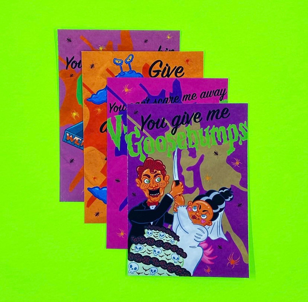 You Give Me Goosebumps Valentines Day Card Pack RL Stine Etsy