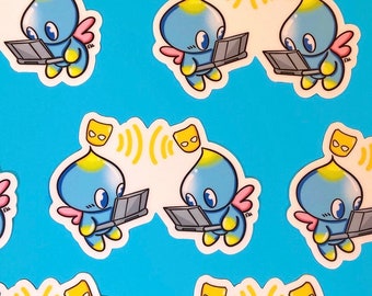 Chao Garden Hookup! - Gay Pride Sticker - LGBTQ - Sonic the Hedghog - Pride Flag - Rainbow Flag - Lesbian - Queer - Sonic - Grindr - Tails