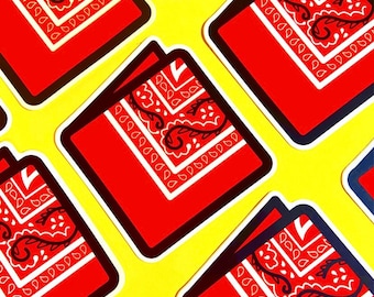 Flagging Red! - Kink Sticker - Fetish Pride - Gay Sticker - Flagging Sticker - Fisting - Lesbian - Pride Month - Trans - Hanky Code - Anal