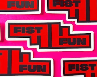 Fist Fun! - Kink Sticker - Fetish Pride - Gay Sticker - Flagging Sticker - Fisting - Lesbian - Pride Month - Trans - Hanky Code - Anal
