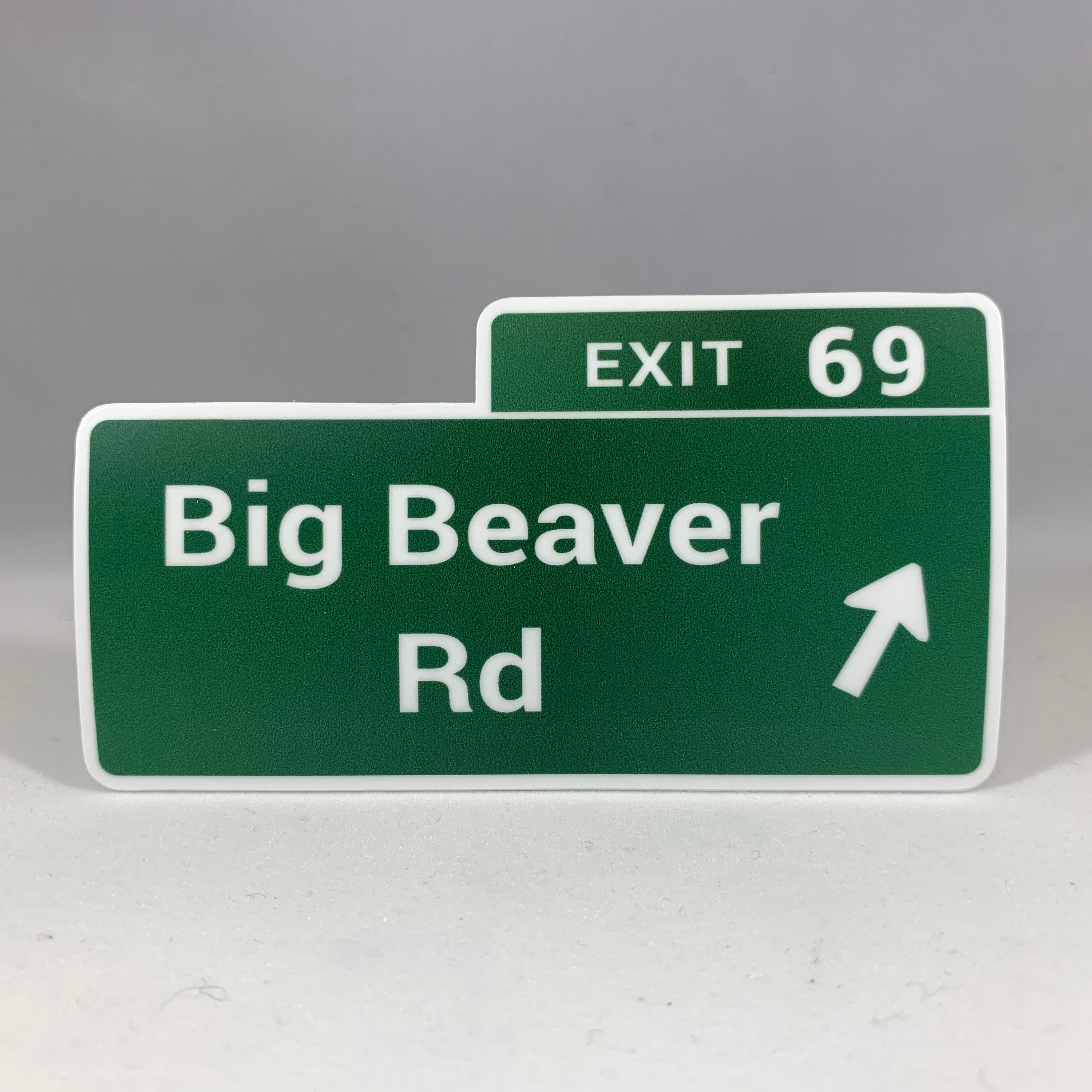 Michigan Travel Highway Sticker - Big Beaver Rd Exit 69 - Etsy