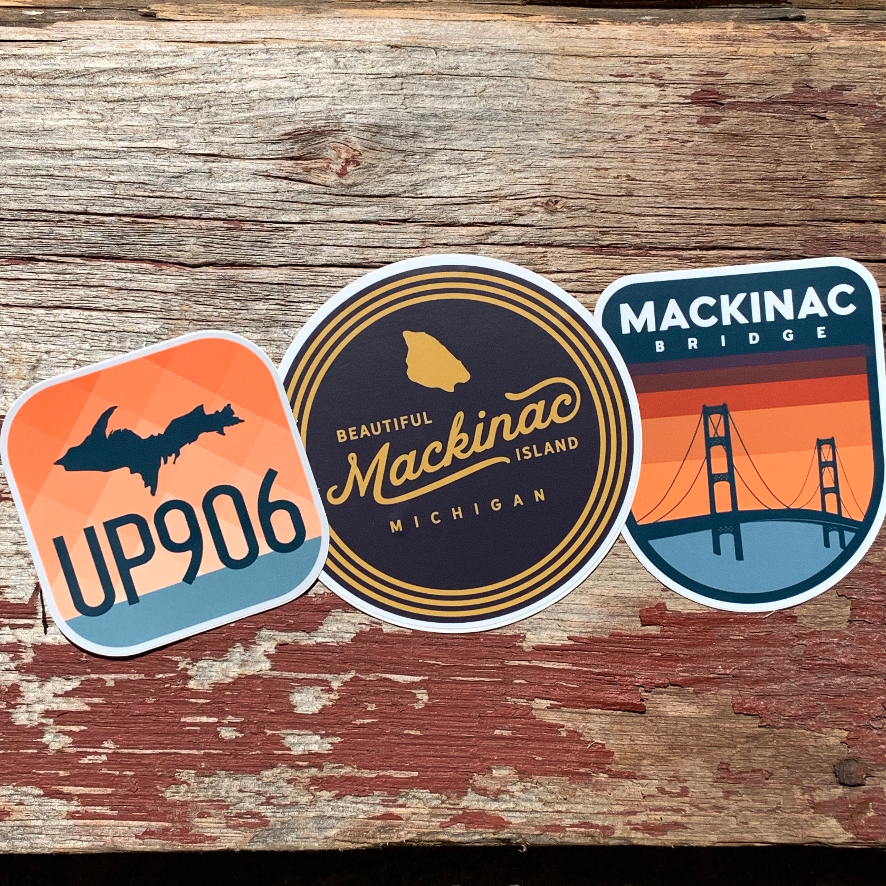 Sticker Bomb Mackinac Bridge, Mackinac Island and a 906 Upper Peninsula ...