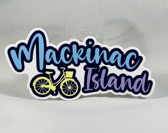 Mackinac Island Vinyl Decal Mackinac Island Sticker | Water Bottle | Laptop | Notebook | Tumbler | Macbook | Michigan Souvenir