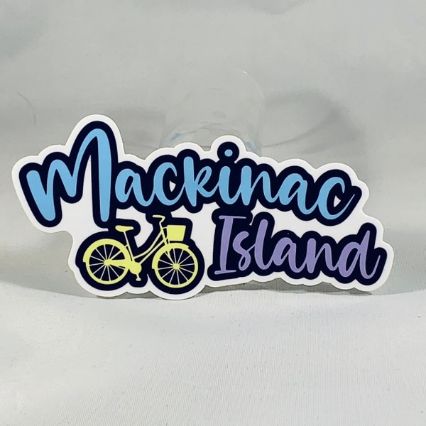 Mackinac Island Vinyl Decal Mackinac Island Sticker | Water Bottle | Laptop | Notebook | Tumbler | Macbook | Michigan Souvenir