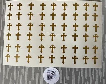 1/2” High Crosses - Vinyl Decals for Crafts & Other Small Projects