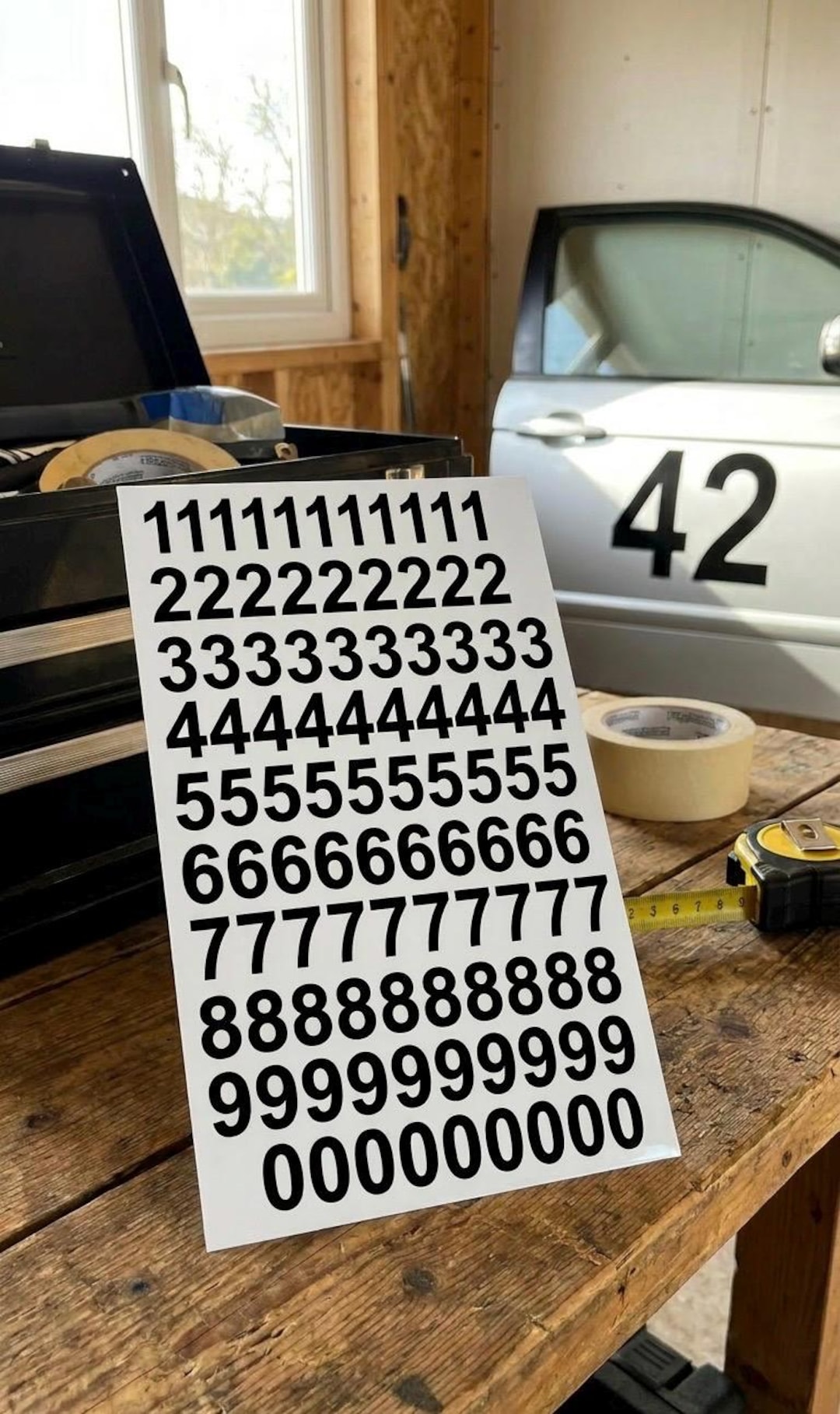 0.5” (inch) Vinyl Decal Numbers(0-9) X 100 - Etsy
