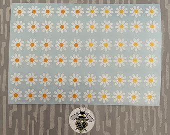 Mini 1/2” Daisy vinyldekaler.