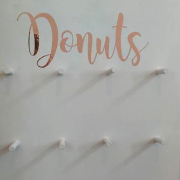 Large 5”— 15” DONUTS Word Vinyl Decal