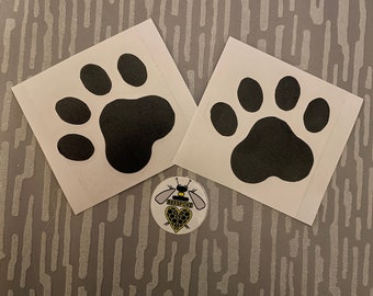 2” Paw Print Vinyl Decal