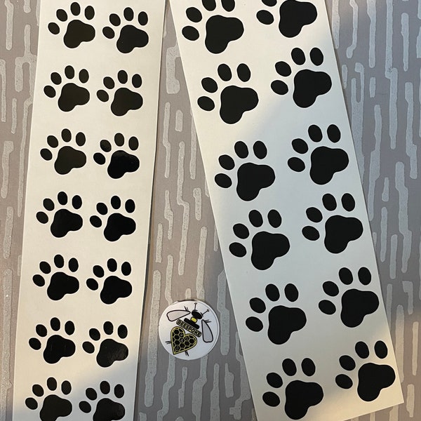 Paw Print Vinyl Decals