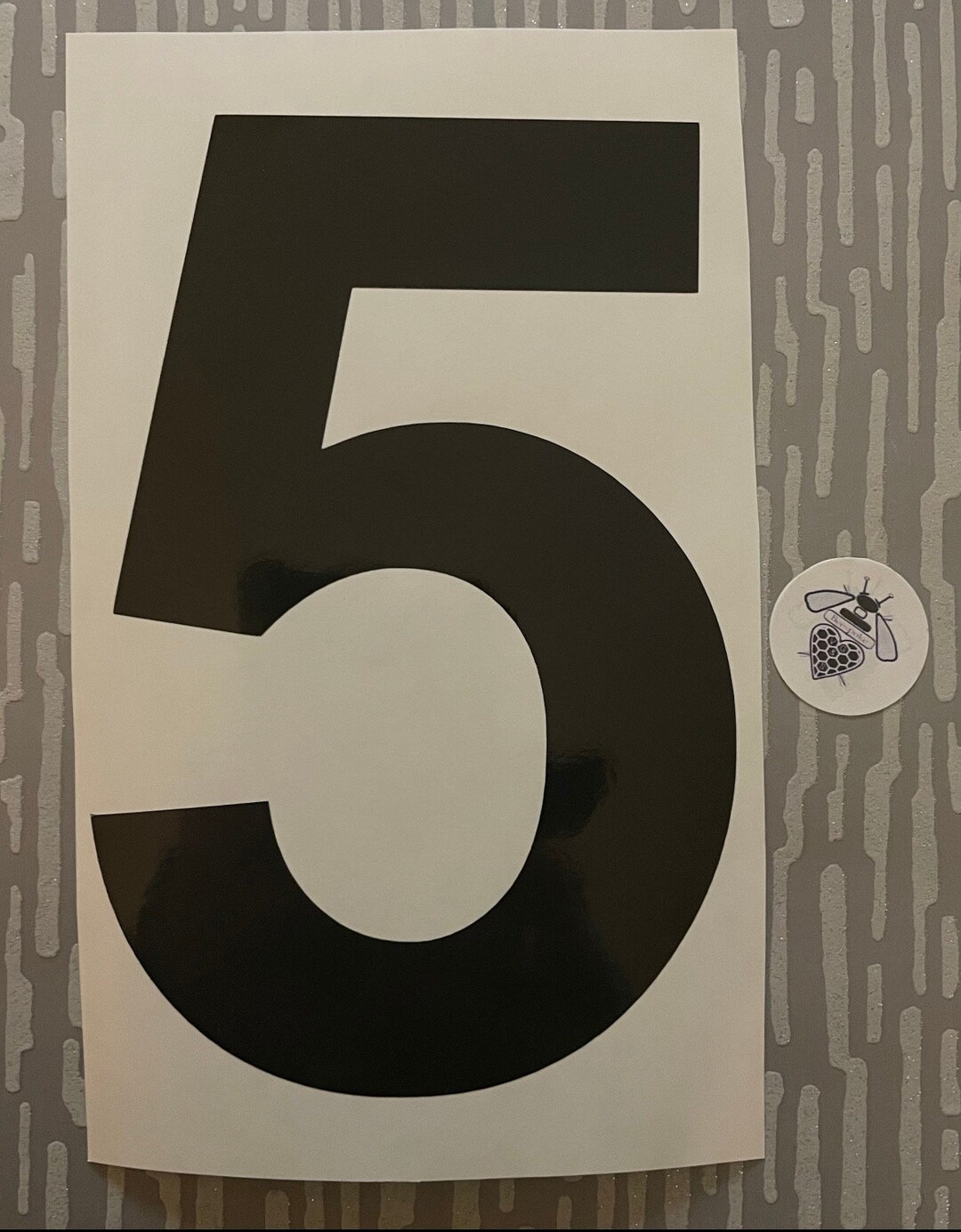 10” High Single Number Vinyl Decals - Etsy