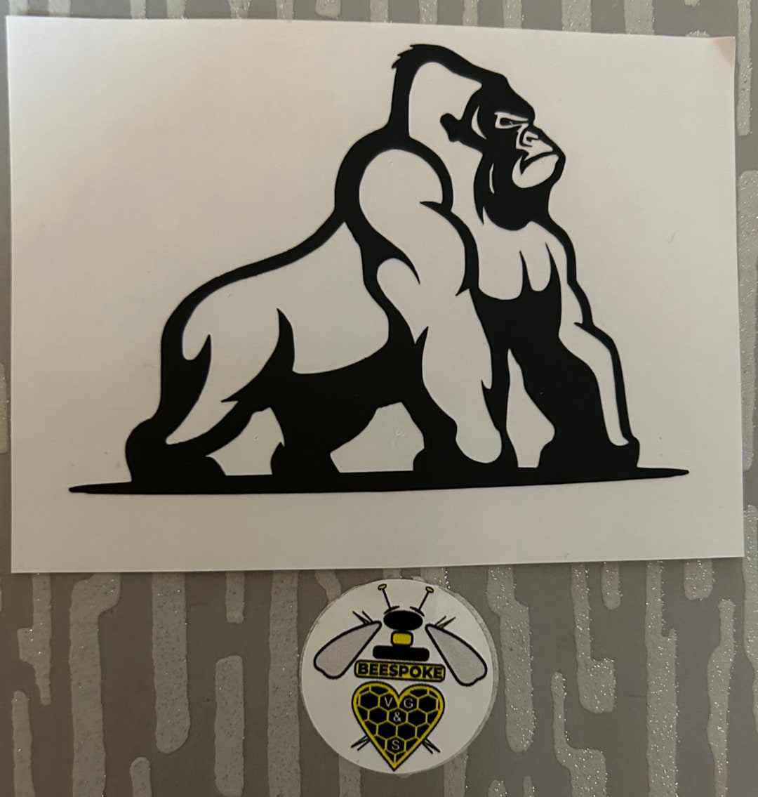 2X King Kong Gorilla Vinyl Car Window Decal Graphic 2-PACK Laptop - Foto 9