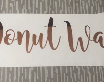 16”—-23” DONUT WALL Word Vinyl Decal