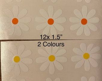 1.5” Daisy Vinyl Decals.