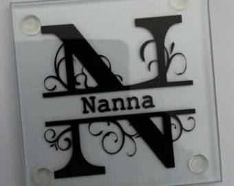 Nanny/Nanna Glass Coaster.