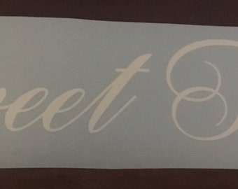 Large 11" SWEET SHOP Vinyl Decal Word/Sign for Stalls/Walls/Shops/Weddings/Parties