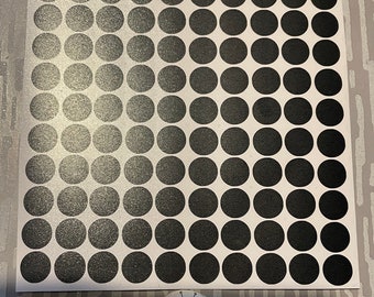 0.5” Circles Vinyl Decals.(100)