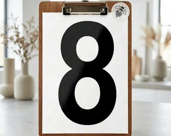 10" vinylstickers hoog, één nummer