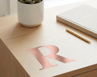 Rose Gold Letter - 1” High.