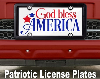 Patriotic License Plates