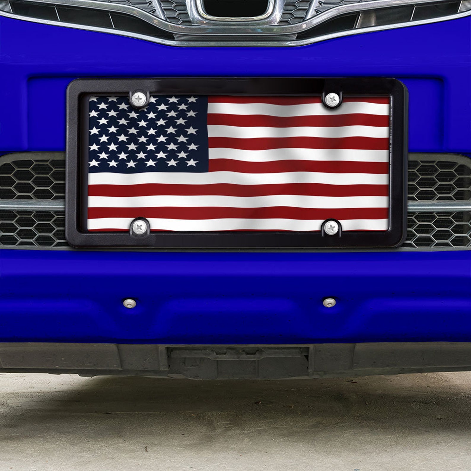 American Flag License Plate Etsy