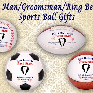 Personalized Best Man/Groomsman Sports Ball Gifts