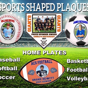 SPORTS SHAPED PLAQUES