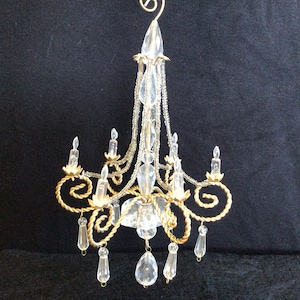 Vintage Dollhouse Miniature Unlit Chandelier/Ornament/Collectable
