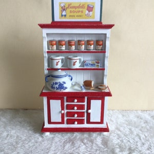 Miniature 1:12 Scale Campbell’s Soup Theme Hutch