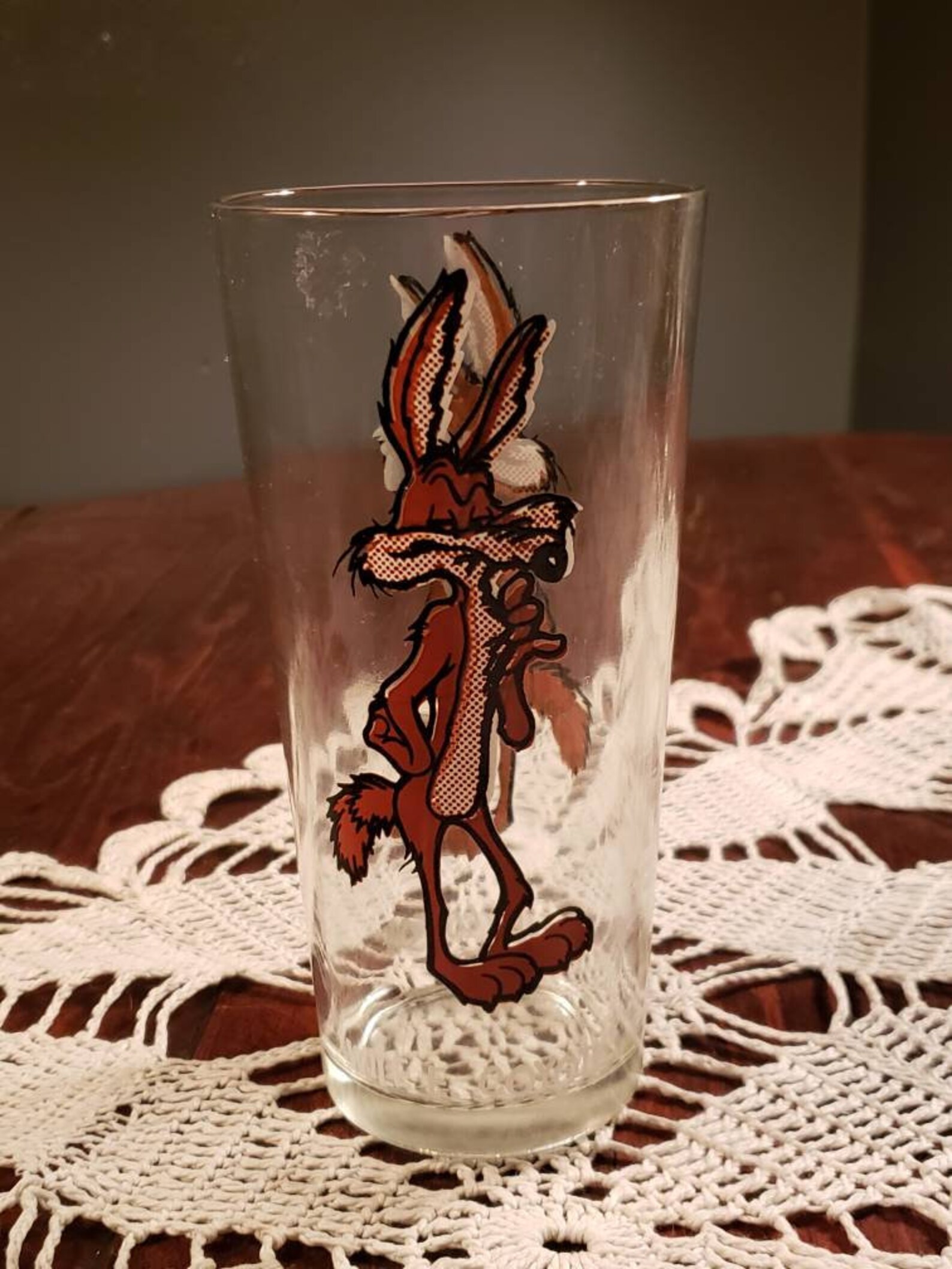 wile e coyote pepsi glass