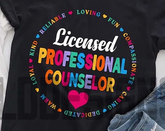 LPC Counselor T-Shirt Design, Counselor PNG (Digital Download)
