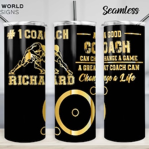 Wrestling Great Coach Change Life 20oz Skinny Tumbler Warp, Coach Gift, Wrestling tumbler Sublimation, coach Tumbler gift, Digital file