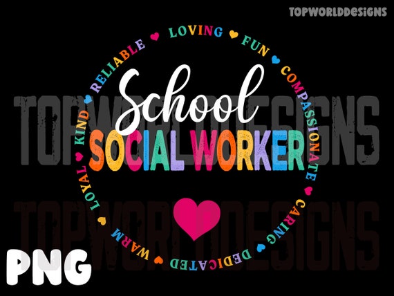 School Social Worker PNG, social worker shirt, social worker School Design, Back To School social worker, social worker Sublimation Design