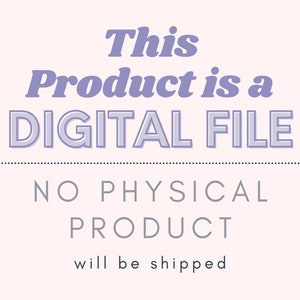 Puede incluir: Texto morado sobre un fondo rosa claro que dice "Este producto es un ARCHIVO DIGITAL NO HAY PRODUCTO F&Iacute;SICO se enviar&aacute;."