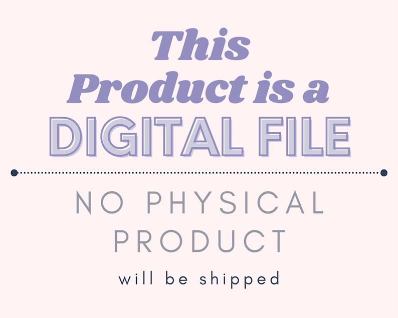 Puede incluir: Texto morado sobre un fondo rosa claro que dice "Este producto es un ARCHIVO DIGITAL NO HAY PRODUCTO F&Iacute;SICO se enviar&aacute;."