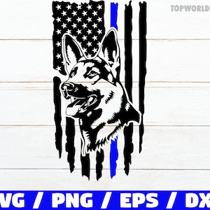 Patriotic K9 German Shepherd SVG, German Shepherd mom svg, Shepherd flag svg, Dog Lover, Clipart For Cricut, Cut File, Digital download