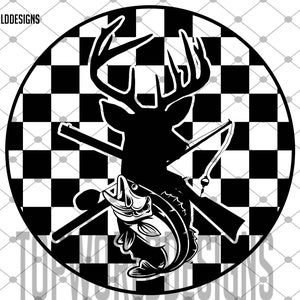 Hunting fishing PNG , checkered, t-shirt Design, hunting shirt Sublimation, Bass Fish gifts, fly fish, deer hunting, Digital Download