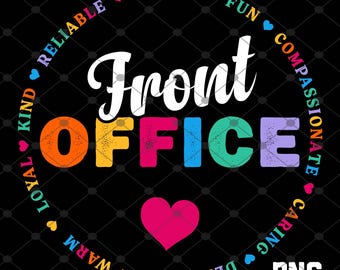 Front Office Png, Front Office Clipart, School Secretary, Back to school Png, Office Staff Png, Office Squad Png, Digital Download