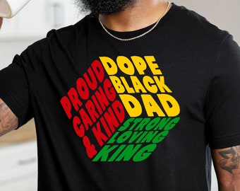 Dope Black Dad Father's Day SVG PNG for African American Black Father / Dad / King Cricut or Silhouette Cut File
