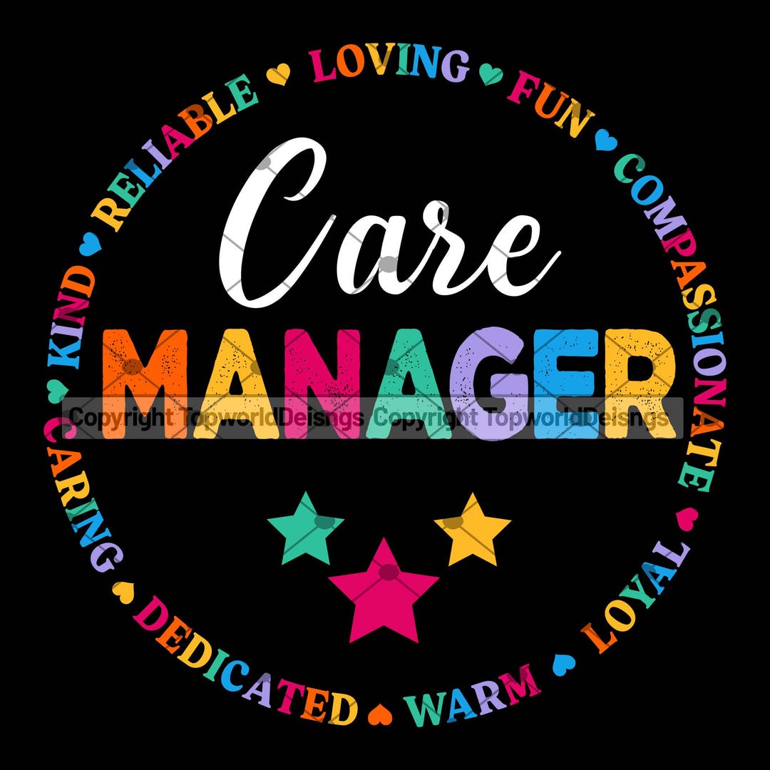 Care Manager PNG | Healthcare Staff Sublimation Design | Digital ...