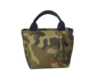 Camouflage bag, wrist bag, military style bag, gift for her,green bag,