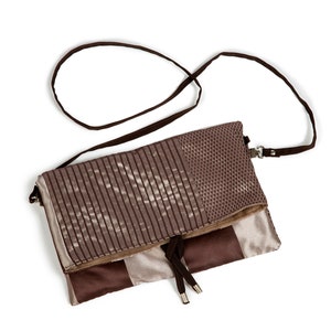 Women's clutch bag, fold over cross body bag, envelope clutch purse, fabric clutch bag, Christmas gift for her