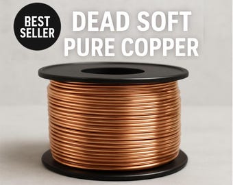 Pure Copper Wire (Dead Soft) – 22 AWG / 0.64 mm – 1 m, 3 m, 5 m, 7 m, or 10 m – Craft, Jewelry, Wire Wrapping