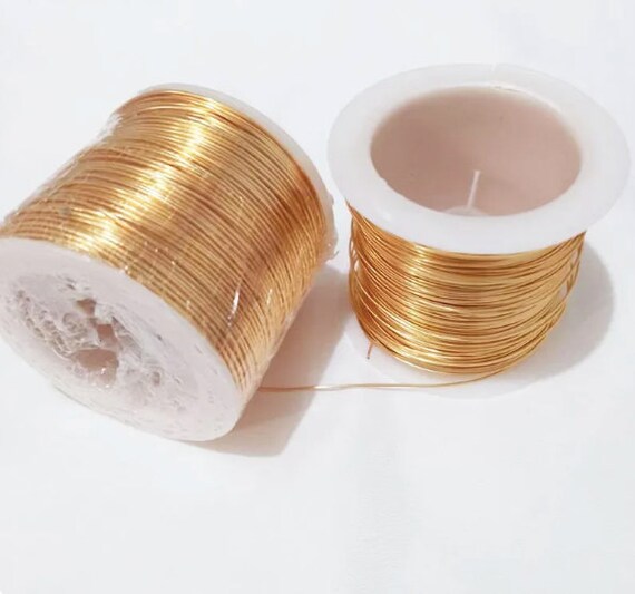 SOFT Gold Silver Plated Copper Wire for Jewelry Making / 0.2 1.0mm Gauges /  Tarnish Resistant / Copper Wire for Earring / Wrapping Wire 