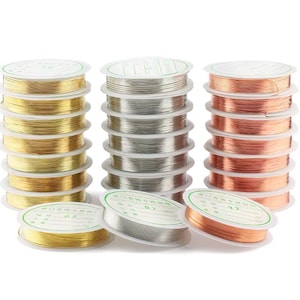 Wire for jewelry making Dead soft / wire for wrap / Wire for rings Tarnish Resistant Jewelry Making Wire 0.2mm - 1.0mm Gauge