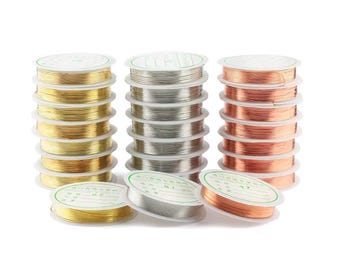 Wire for jewelry making Dead soft / wire for wrap / Wire for rings Tarnish Resistant Jewelry Making Wire 0.2mm - 1.0mm Gauge