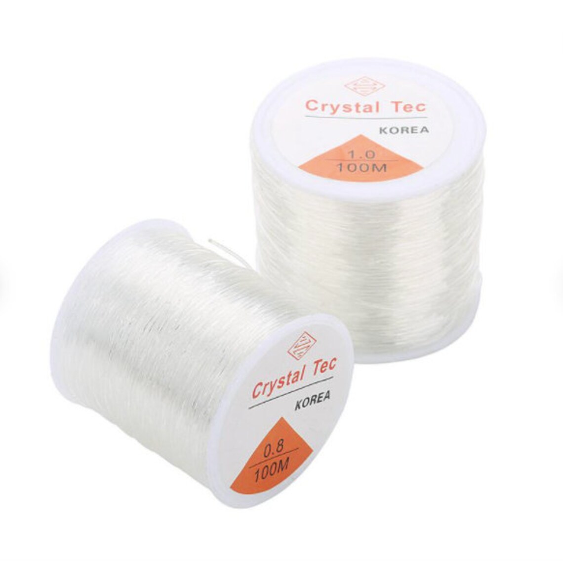 100M Elastic Round Strong Beading Clear Crystal Stretchy Etsy